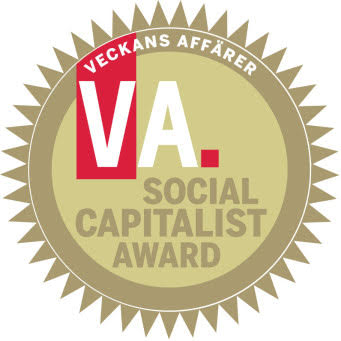 Veckans Affärer Social Capitalist Award badge